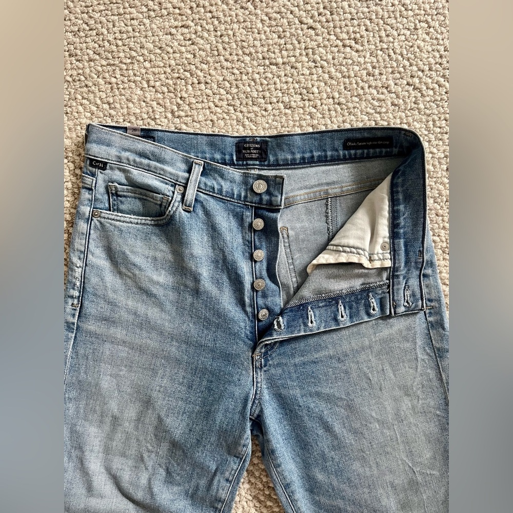 Citizens of Humanity. Mid rise slim crop jeans. Size 28